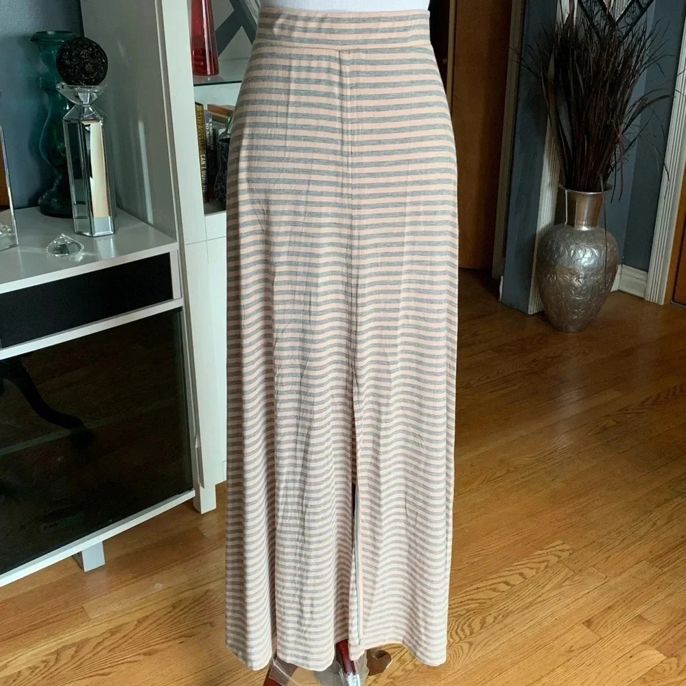 **New New York & Company Striped Maxi Skirt